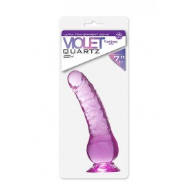 Фиолетовый фаллоимитатор QUARTZ VIOLET 7INCH PVC DONG - 17,8 см.