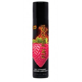 Разогревающий лубрикант Fun Flavors 4-in-1 Sexy Strawberry с ароматом клубники - 30 мл.